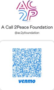 Venmo QR code for A Call 2Peace Foundation @ac2pfoundation