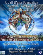 AC2P Foundation, Interfaith Power & Light Climate Music Project, September 20th, St. Andrew's Church.