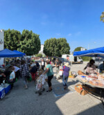 FoodCycle LA parking lot community food distribution.